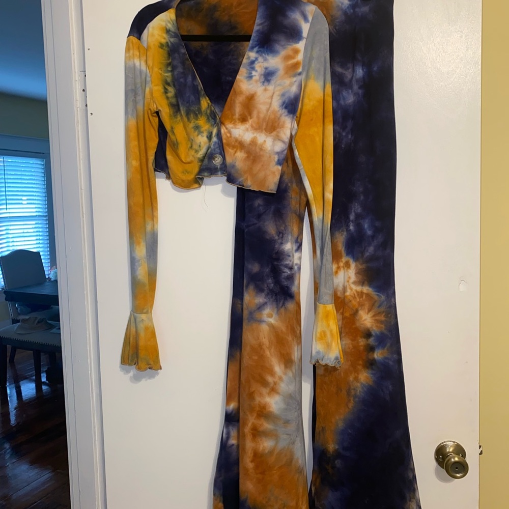 Tie Dye bell bottom set